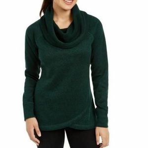 NEW Ideology Green Cowl Neck Sweater